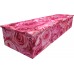 Pink Roses - Personalised Picture Coffin with Customised Design.